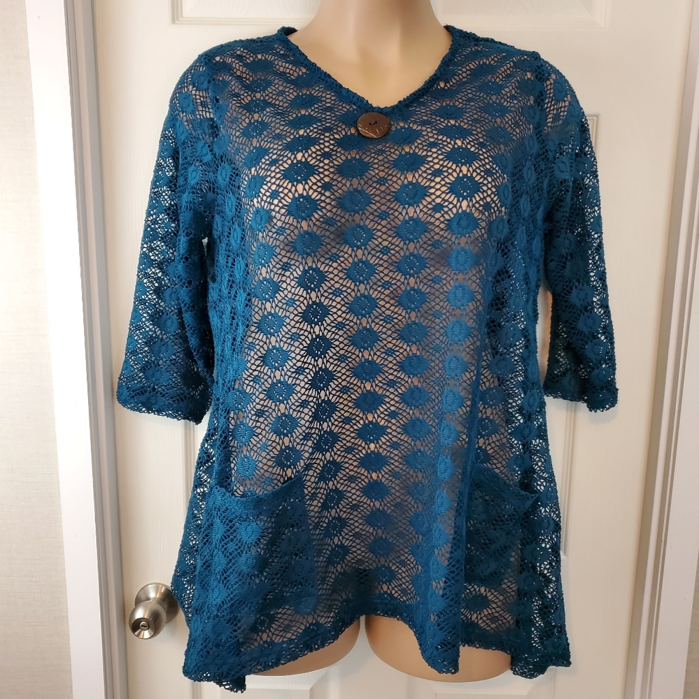 SML Sport Crochet Tunic/Cover-Up